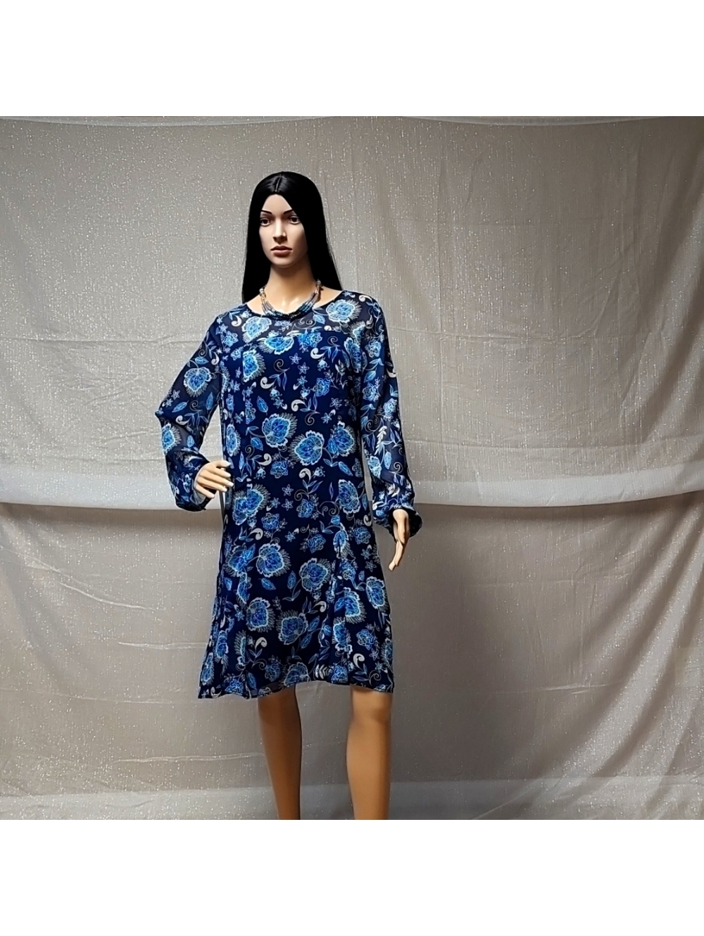 The Limited Blue Floral Dress Sz 12